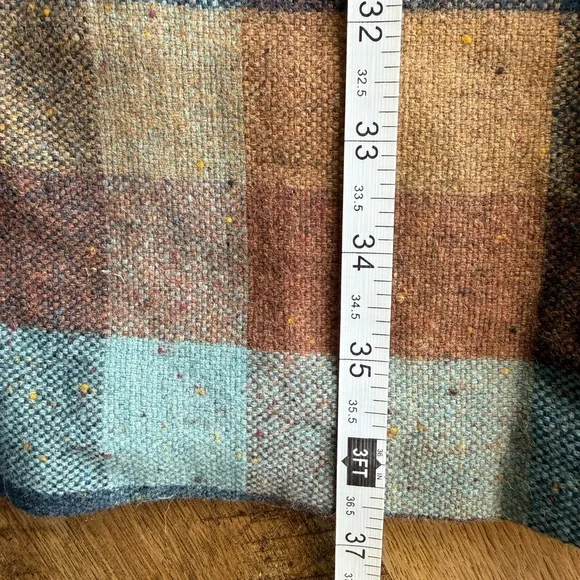 Maple Anthropologie Maple Womens Small S 2 Check Wool Jumper Dress Strapless - Picture 9 of 9